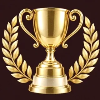 Gold trophy cup — Vincispin